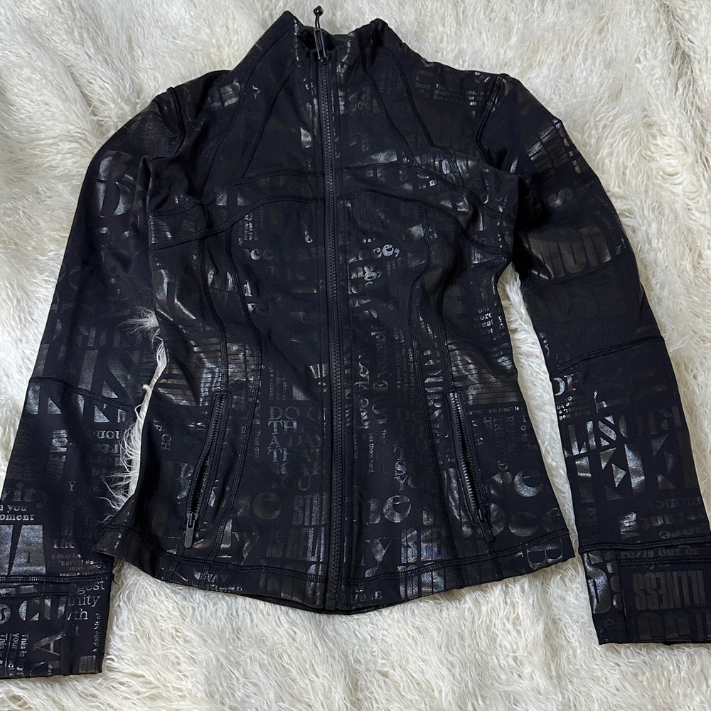 lululemon athletica Special Edition Black Mantra Textured Jacket